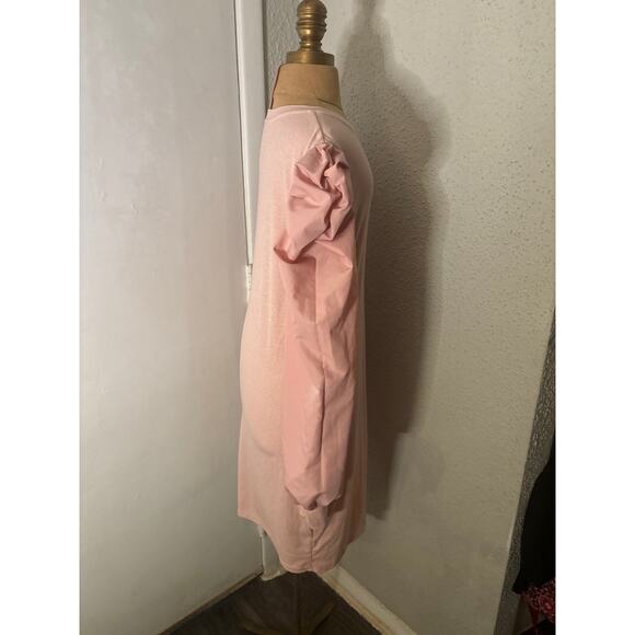 Shein Curve Ribbed Knit Ruched Gigot Sleeve Dress size 3XL Plus Size Castlecore - Picture 4 of 11